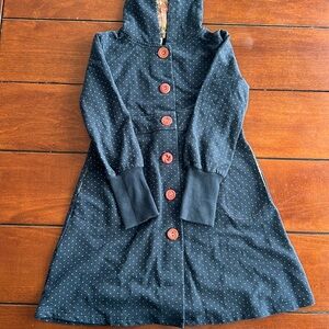 Matilda Jane size 6 button down girls polka dot dress